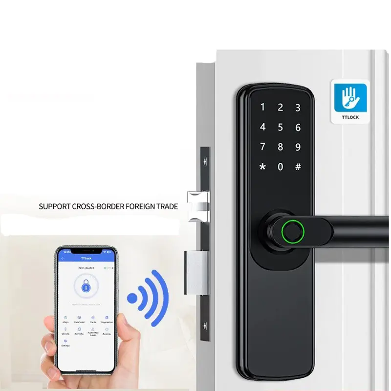 Smart Front Door Lock with Han