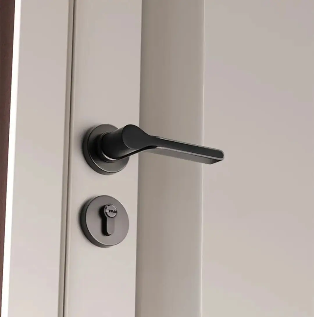 Silent Bedroom Door Lock with Handle
