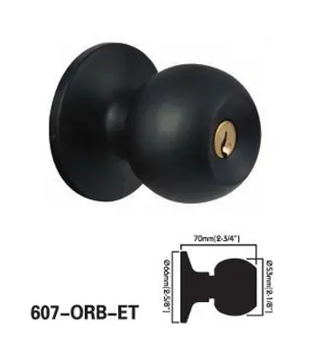 Round Door Knob with Lock