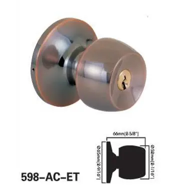 Bathroom Round Door Knob with 